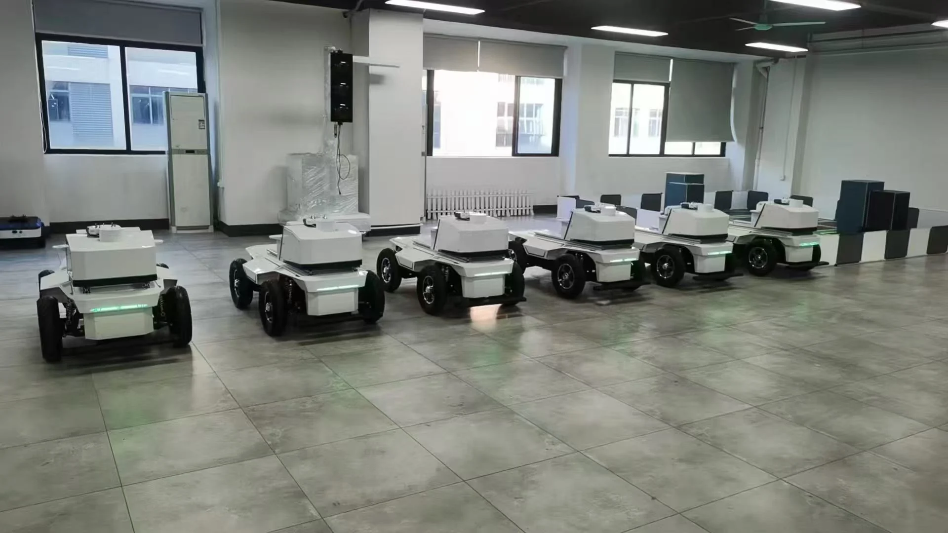 Actual AERISE UGV fleet delivered to a university